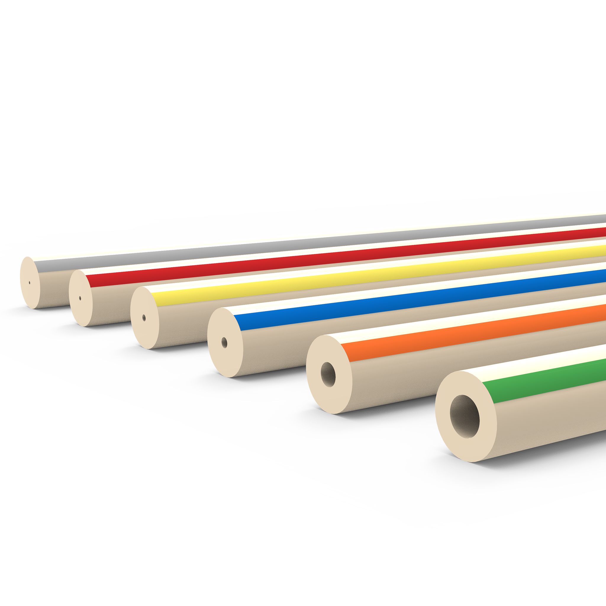 Striped Color-Coded PEEK Tubing