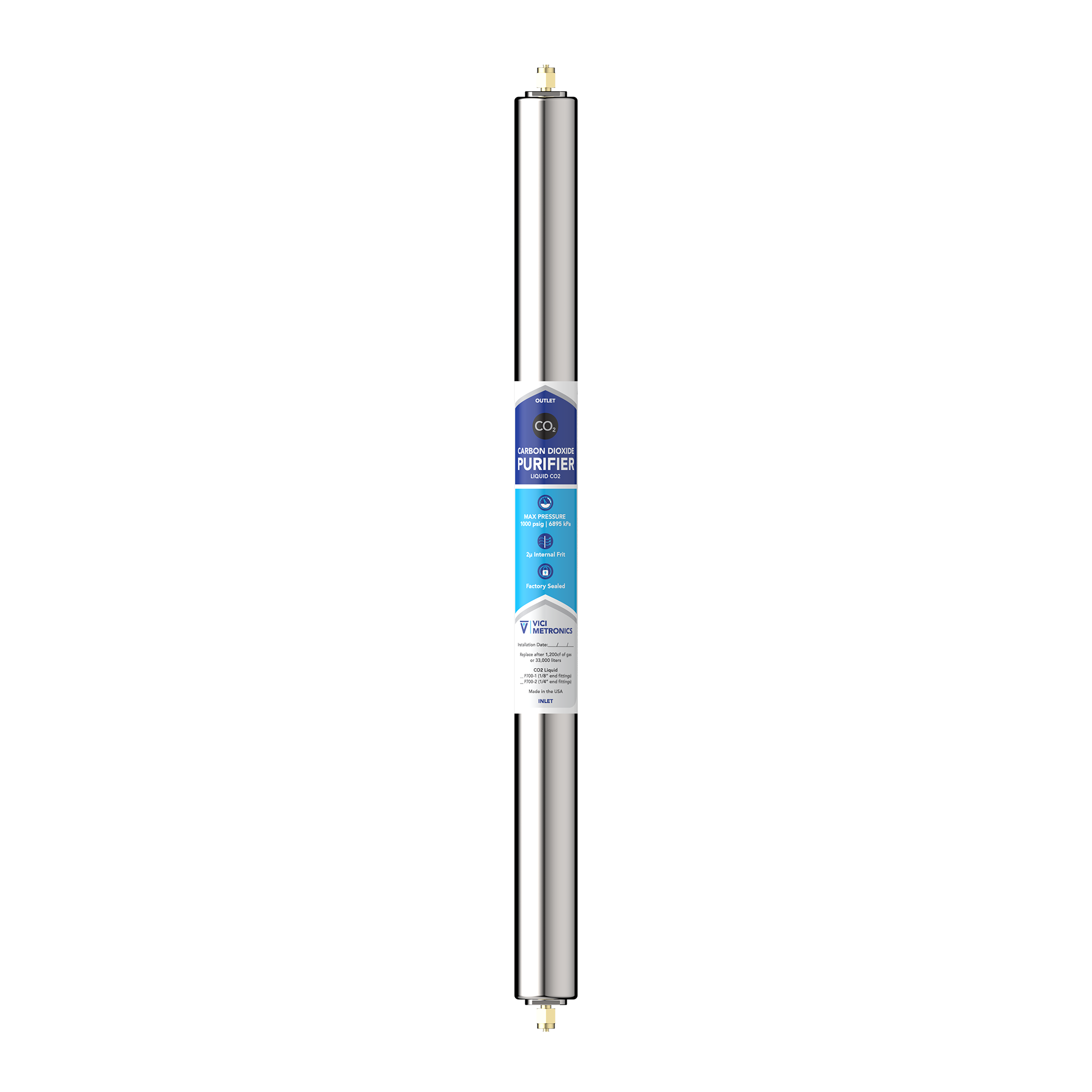 P700 - Liquid Carbon Dioxide Purifier 1/4" P700 - Liquid Carbon Dioxide Purifier 1/4"