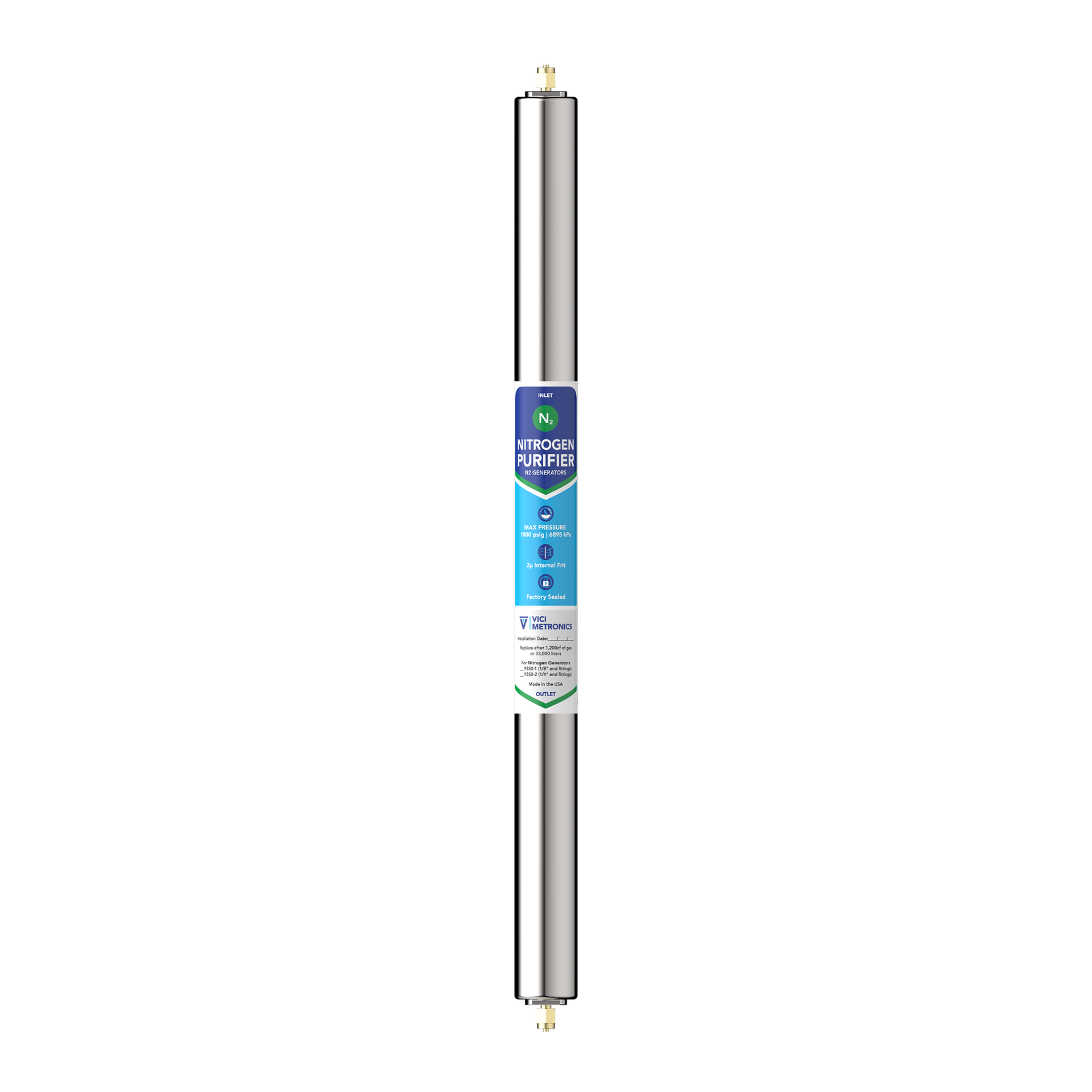 ACQUARIO DI GENOVA ステンレスボトル P350 - Purifier for Nitrogen Produced by Nitrogen Generators